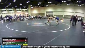 170 lbs Semis & Wb (16 Team) - Korbin Sadlowski, D1 Wrestling Academy vs Matthew Rogers, West Forsyth