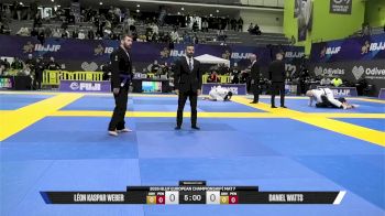 Léon Kaspar Weber vs Daniel Watts 2026 European Jiu-Jitsu IBJJF Championship