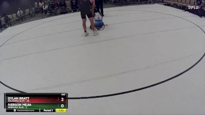 147 lbs Round 2 (8 Team) - Iverson Mejia, Nebraska Blue vs Dylan Bratt, Oklahoma Elite