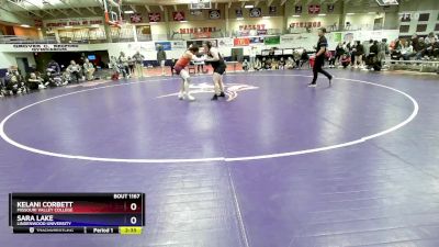 207 lbs 1st Place Match - Kelani Corbett, Missouri Valley College vs Sara Lake, Lindenwood University