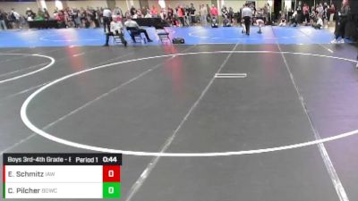 Boys 3rd-4th Grade - 84 Cons. Round 3 - Emmett Schmitz, Immortal Athletics WC vs Calvin Pilcher, Big Game Wrestling Club