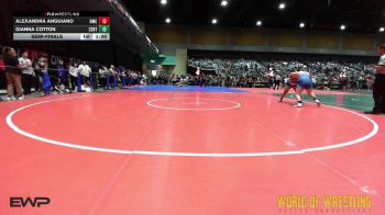 195 lbs Semifinal - Alexandra Anguiano, Hillsboro Mat Club vs Gianna Cotton, Central Catholic Wrestling Club