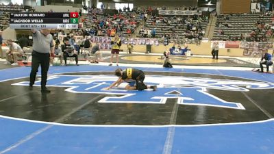 120 lbs Quarterfinal - Jaxton Howard, Apollo vs Jackson Wells, Harrison County