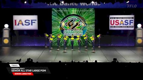 Champion Legacy - Senior All Star Large Pom [2025 Senior Large Pom Finals] 2025 The Dance Worlds