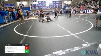 92-96 lbs Rr Rnd 3 - Salma Martinez, El Reno Wrestling Club vs Luke Postier, Chandler Takedown Club