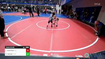 55 lbs Consi Of 8 #2 - Levi Hamilton, Vinita Kids Wrestling vs Owen Hacker, Coweta Tiger Wrestling