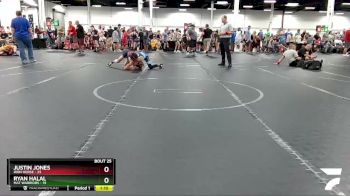 92 lbs Round 7 (8 Team) - Justin Jones, Iron Horse vs Ryan Halal, Mat Warriors