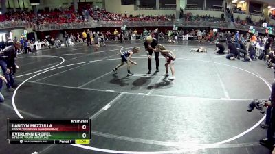 56-58 lbs Semifinal - Landyn Mazzulla, Hawks Wrestling Club (Lincoln) vs Everlynn Kreifel, HTRS-PC YOUTH WRESTLING