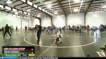 43 lbs Round 1 - Karsen Davisson, Okanogan Underground Wrestling Club vs Ezra-Jay Logan-Pfitzer, Okanogan Underground Wrestling Club