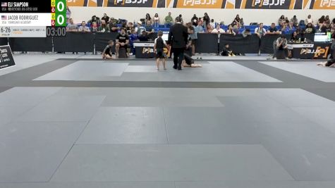 ELI SIMPSON vs JACOB RODRIGUEZ 2026 PBJJF Pan American Jiu-Jitsu Championships