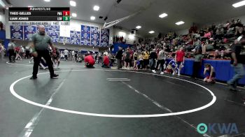 130-140 lbs Rr Rnd 1 - Theo Gelles, Perry Wrestling Academy vs Liam Jones, Labette County Wrestling