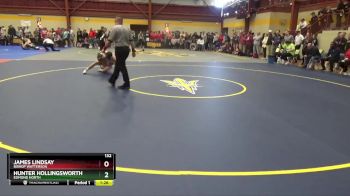 132 lbs Champ. Round 2 - Hunter Hollingsworth, Edmond North vs James Lindsay, Bishop Watterson