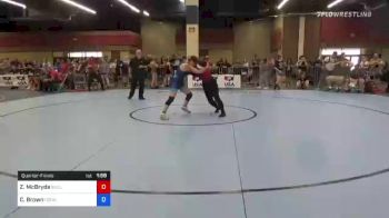 61 kg Quarterfinal - Zaynah McBryde, Bulls Wrestling Club vs Camryn Brown, Connecticut
