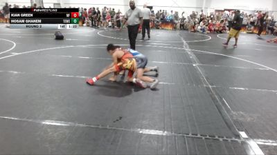 95 lbs Round 2 - Kian Green, Morris Fitness vs Hosam Ghanem, The Storm Wrestling Center