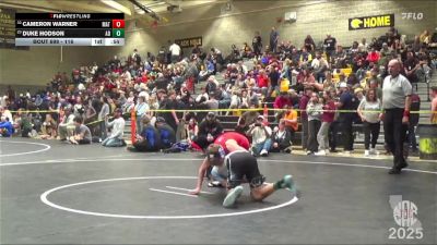 116 lbs Cons. Round 3 - Cameron Warner, MatTime vs Duke Hodson, Alpha Dawg