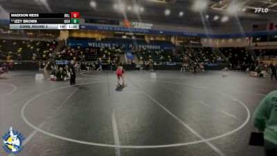 155 lbs Cons. Round 3 - Madison Ness, Williamsburg vs Izzy Brown, Iowa City High