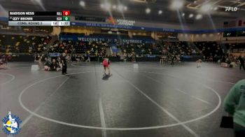 155 lbs Cons. Round 3 - Madison Ness, Williamsburg vs Izzy Brown, Iowa City High