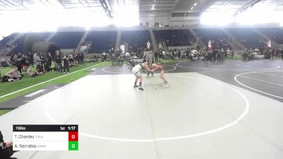 116 lbs Semifinal - Taylen Chanley, Theashold WC vs Anabelle Serratos, Hawkeye WC