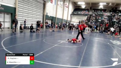 37 lbs Quarterfinal - Ali Hughes, Ready RP vs Knox Manzitto, Big Red Wrestling Club