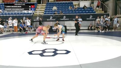 100 lbs Cons. Rd Of 32 - Crew Musselman, Pennsylvania vs Connor Woosencraft, Wisconsin