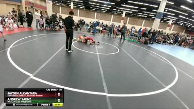 70 lbs Quarterfinal - Andrew Saenz, Wesley Club Wrestling vs Jayden Alcantara, Silverback Wrestling Fort Worth