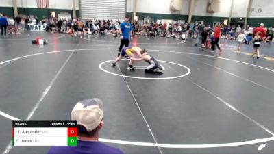 98-105 lbs Round 1 - Taylor Alexander, Wray Wrestling Club vs Cruz Jones, SEM