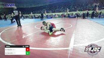 105 lbs Semifinal - Brantley Starks, Tecumseh Youth Wrestling vs Breckin Garrett, Lone Grove Takedown Club