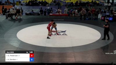 138 lbs Cons 16 #1 - Diesel Pedersen, OK vs Hunter Gordon, VT