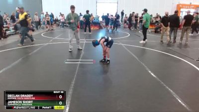 55 lbs Quarterfinal - Declan Draddy, Eastside Youth Wrestling vs Jameson Short, Summerville Takedown