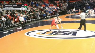 1A 126 lbs Cons. Semi - Alexander Ferari, Lisle (Sr.) vs Isaiah Perez, Oregon
