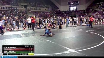 58-61 lbs Round 1 - Cody Jacox, Bald Eagle Wrestling vs Luis Alvarado, Ellicott Metro District Thunderhawks Wrestling Club