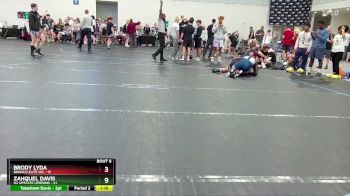 190 lbs Round 2 (6 Team) - Zahquel Davis, U2 Upstate Uprising vs Brody Lyda, Bronco Elite WC