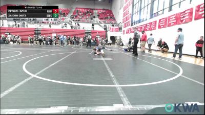 76 lbs Rr Rnd 3 - Ezekiel Boyd, Harrah Little League Wrestling vs Zaiden Dietz, D3 Wrestling Cluib