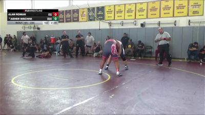 285 lbs Quarterfinal - Asher Nischke, Santa Rosa Junior College vs Alan Roman, Fresno City College