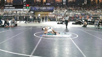 113 2A 1st Place Match - Zach Leto, Jesuit vs Gary Mendez, Mater Academy