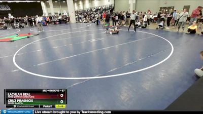 67 lbs Cons. Semi - Cruz Prasnicki, South Dakota vs Lachlan Beal, Mayo Quanchi Wrestling