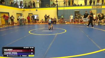 55-58 lbs Round 3 - Phoenix Vrana, Wichita Training Center vs Tae Berry, Cowley County Freco Wrestling