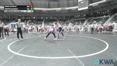 110 lbs Consi Of 4 - Krew Schuetz, Roland Youth League Wrestling vs Griffin Elswick, Collinsville Cardinal Youth Wrestling