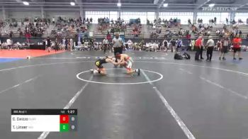 106 lbs Prelims - Casper Caizzo, Team Claws Red vs Tye Linser, Indiana High Rollers HS