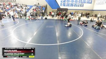 73 lbs 5th Place Match - Waylon Olson, Riverton Wolf Pack Wrestling vs McGinness Willoughby, Northside Wrestling Club
