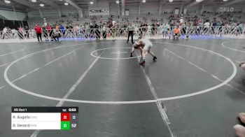 95 lbs Rr Rnd 1 - Rocco Augello, Ohio Titan Grey vs Brady Genard, Revival Uprising