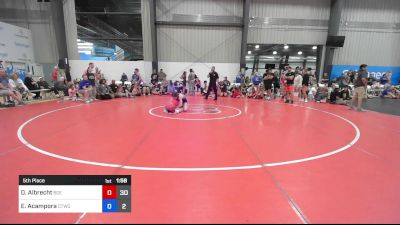 46 kg 5th Place - Dilynn Albrecht, Badger Girls Elite vs Emma Acampora, CT Whale Girls