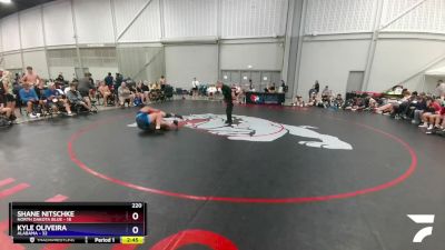 220 lbs 2nd Wrestleback (16 Team) - Shane Nitschke, North Dakota Blue vs Kyle Oliveira, Alabama