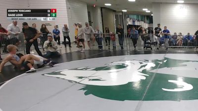 144 lbs Round Of 16 - Joseph Toscano, CA vs Gage Lohr, SD