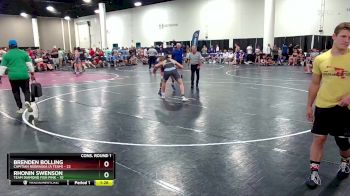 157 lbs Quarters & Wb (16 Team) - Rhonin Swenson, Team Diamond Fish Pink vs Brenden Bolling, Capitian Nebraska (A Team)