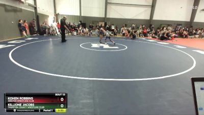 85 lbs Round 1 - Kohen Robbins, Shelton Wrestling Club vs Killione Jacobs, Thurston County Wrestling Club