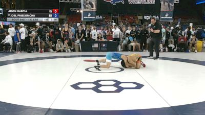 120 lbs Cons. Quarters - Aiden Garcia, California vs Joel Friederichs, Minnesota