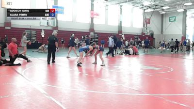 116 lbs Quarterfinal - Addison Gore, Raw vs Clara Perry, Alberta Elite Wwc