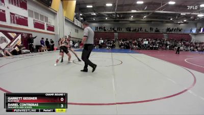 126 lbs Champ. Round 1 - Dariel Contreras, Sahuarita High School vs Garrett Gessner, Blue Ridge