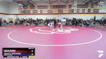 160 lbs Champ. Round 2 - Mikayla Lancaster, Menlo College vs Leslie Ibarra, Fresno City College